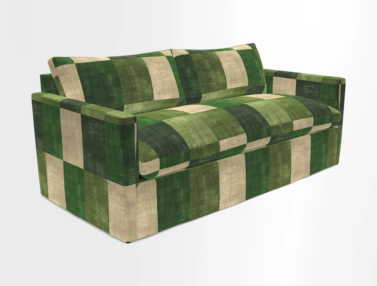 Heyshott 3 Seater Sofa in Two Tone Plain Biscuit. Loose cover option available