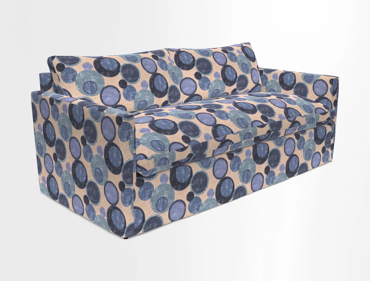 Heyshott 3 Seater Sofa in Two Tone Plain Biscuit. Loose cover option available
