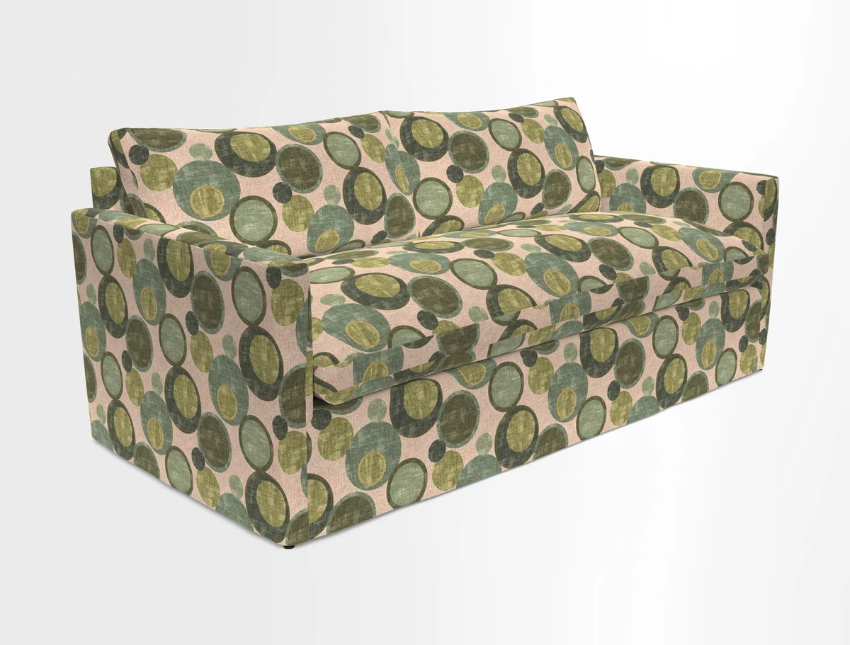 Heyshott 3 Seater Sofa in Two Tone Plain Biscuit. Loose cover option available