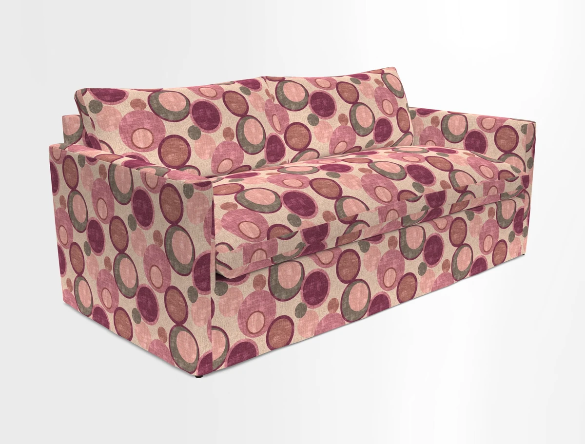 Heyshott 3 Seater Sofa in Two Tone Plain Biscuit. Loose cover option available