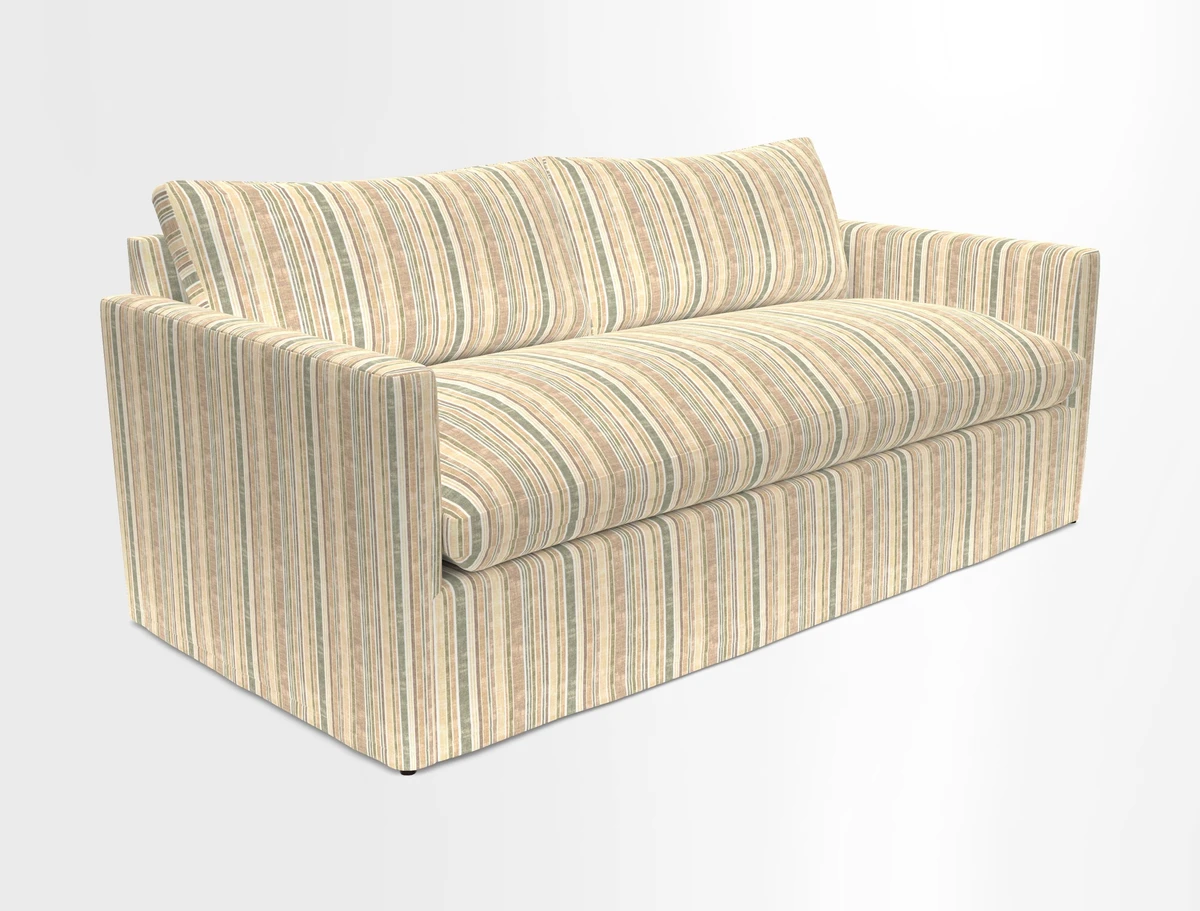 Heyshott 3 Seater Sofa in Two Tone Plain Biscuit. Loose cover option available