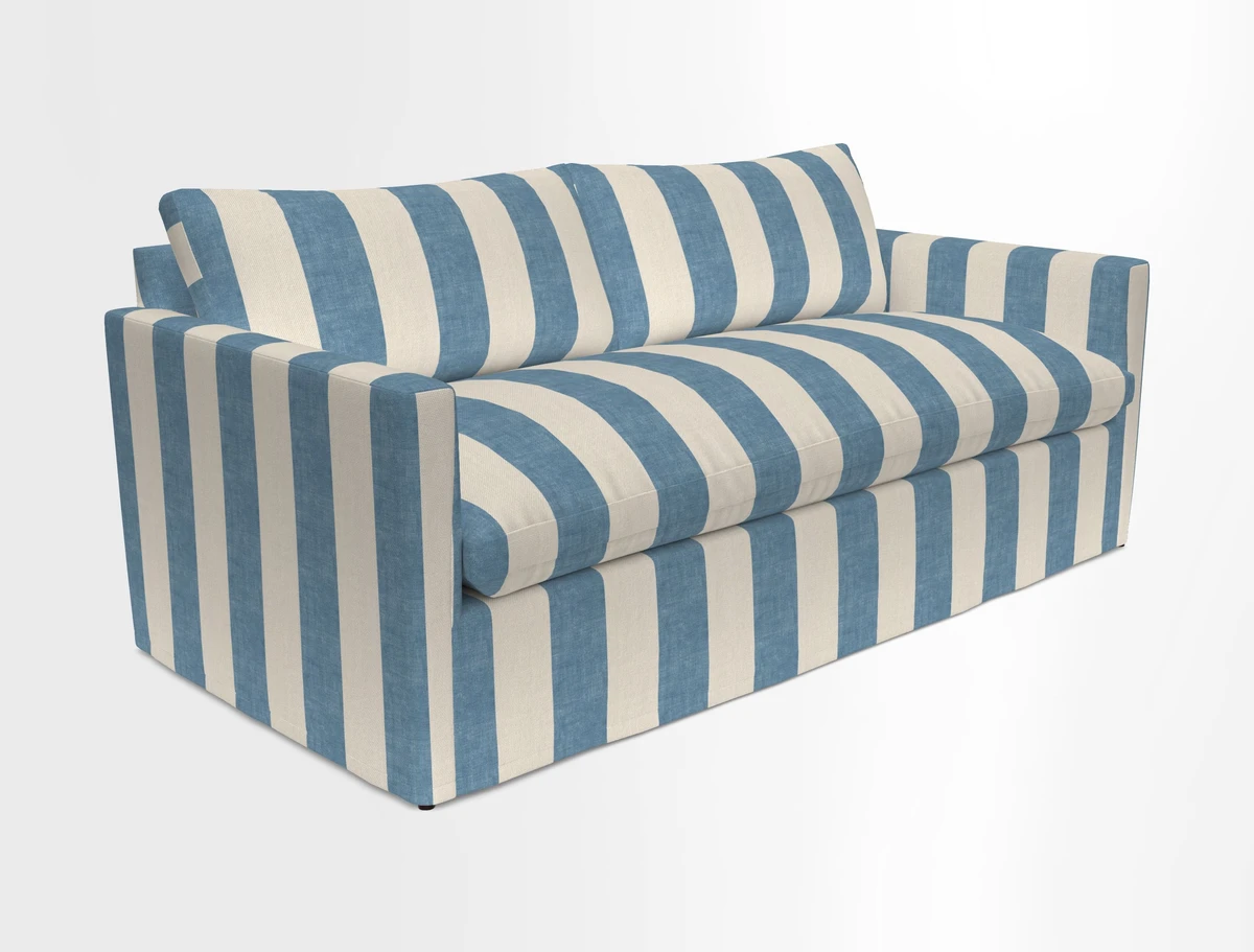 Heyshott 3 Seater Sofa in Two Tone Plain Biscuit. Loose cover option available