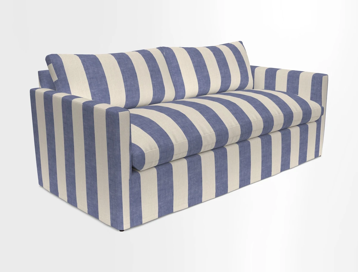 Heyshott 3 Seater Sofa in Two Tone Plain Biscuit. Loose cover option available