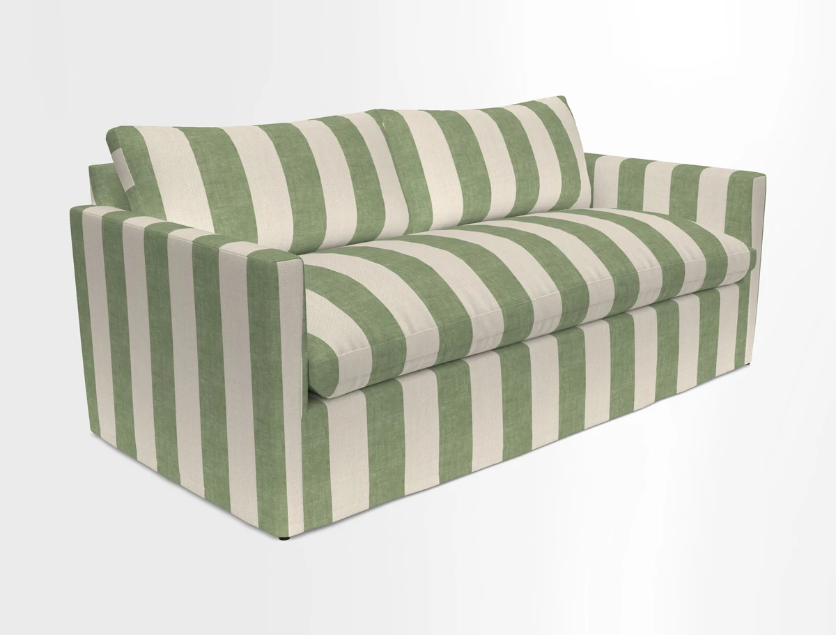 Heyshott 3 Seater Sofa in Two Tone Plain Biscuit. Loose cover option available
