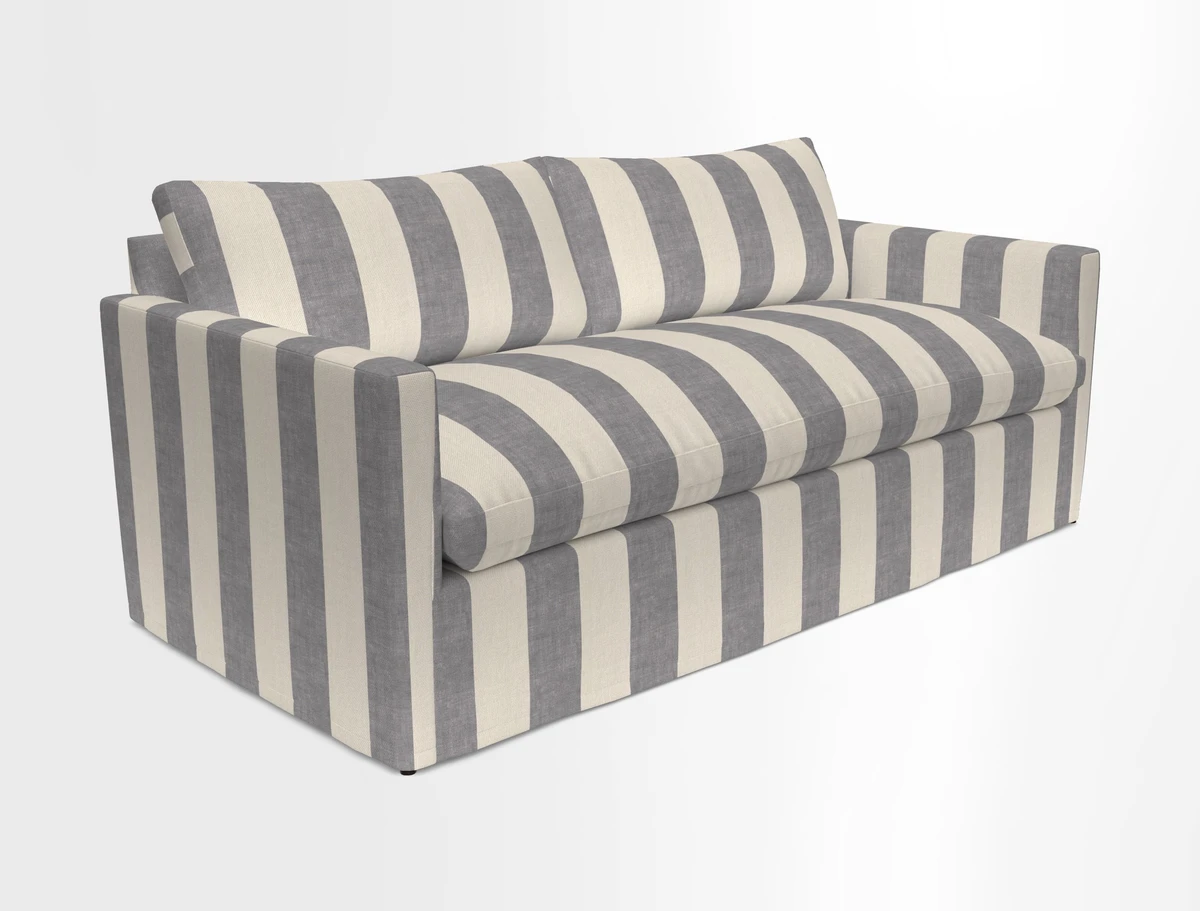 Heyshott 3 Seater Sofa in Two Tone Plain Biscuit. Loose cover option available