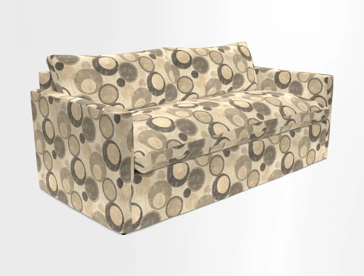 Heyshott 3 Seater Sofa in Two Tone Plain Biscuit. Loose cover option available