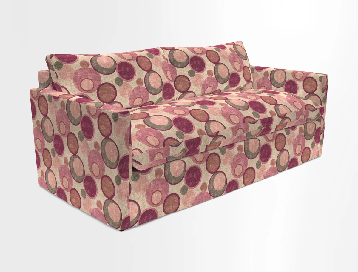Heyshott 3 Seater Sofa in Two Tone Plain Biscuit. Loose cover option available