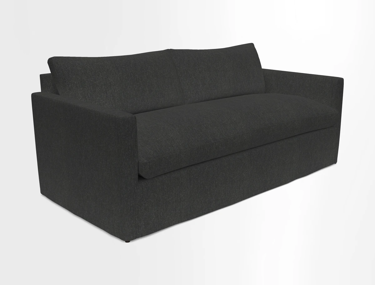 Heyshott 3 Seater Sofa in Two Tone Plain Biscuit. Loose cover option available