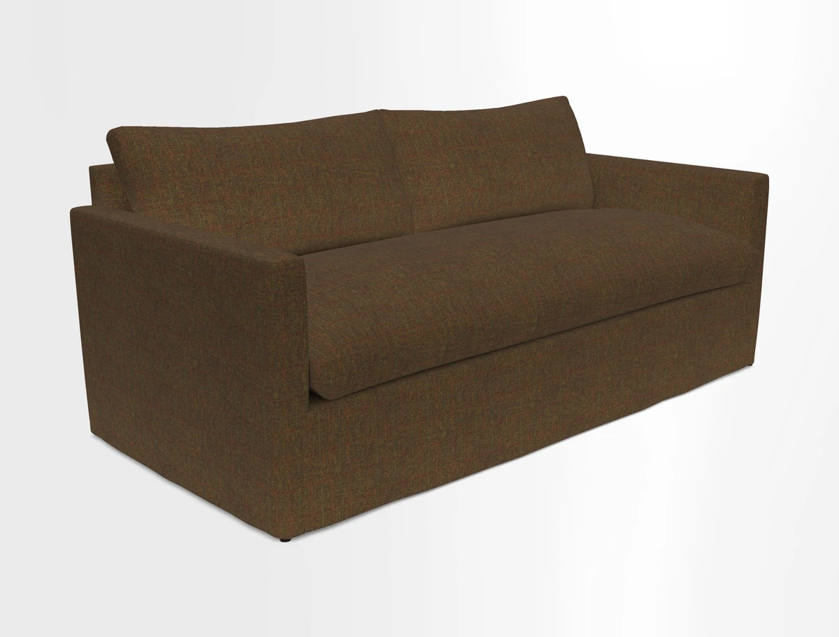 Heyshott 3 Seater Sofa in Two Tone Plain Biscuit. Loose cover option available