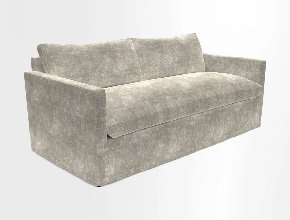 Heyshott 3 Seater Sofa in Two Tone Plain Biscuit. Loose cover option available
