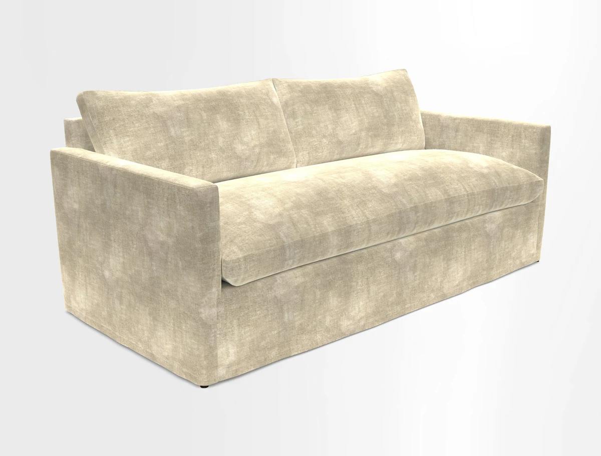 Heyshott 3 Seater Sofa in Two Tone Plain Biscuit. Loose cover option available