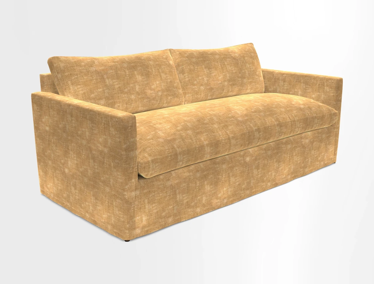 Heyshott 3 Seater Sofa in Two Tone Plain Biscuit. Loose cover option available