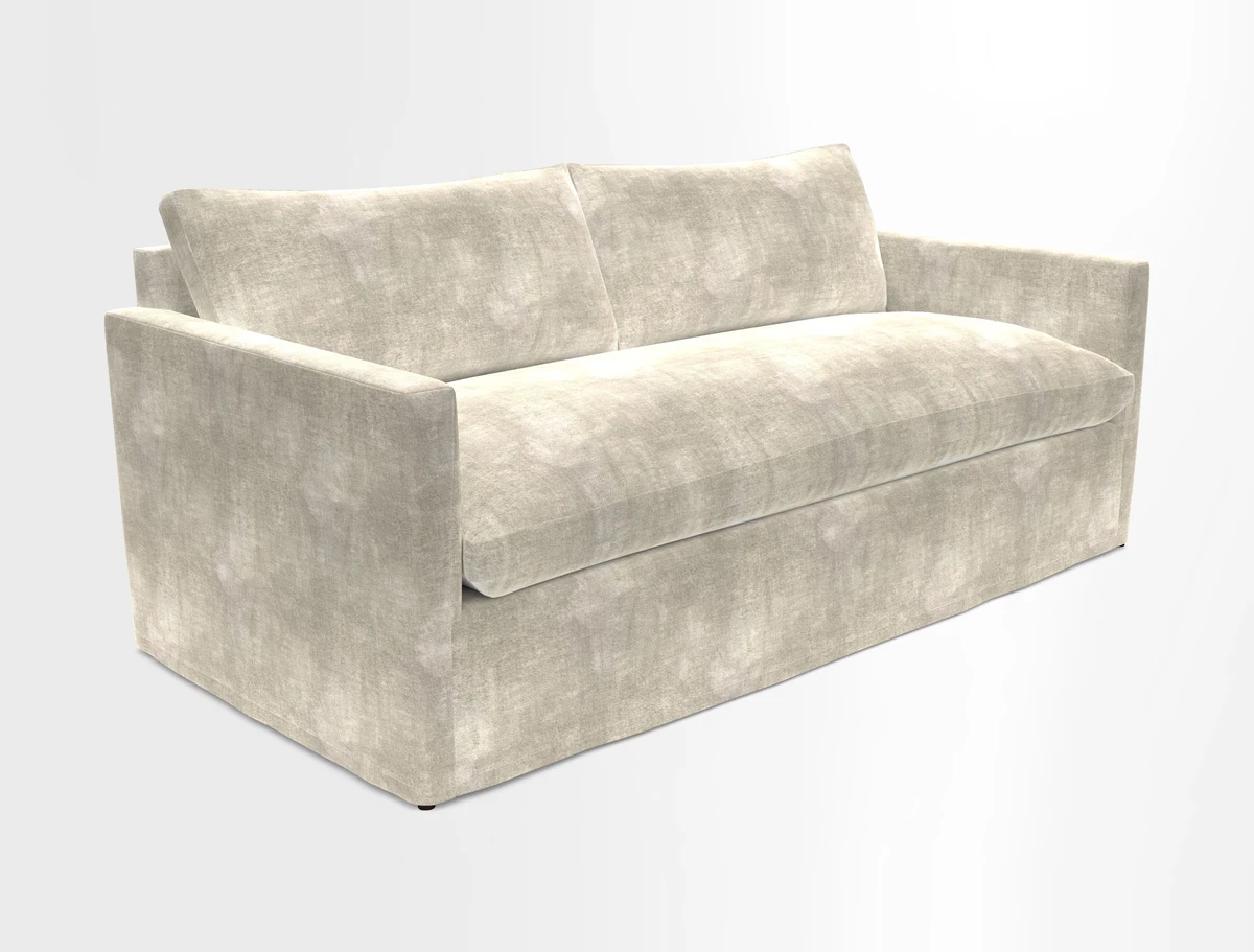 Heyshott 3 Seater Sofa in Two Tone Plain Biscuit. Loose cover option available