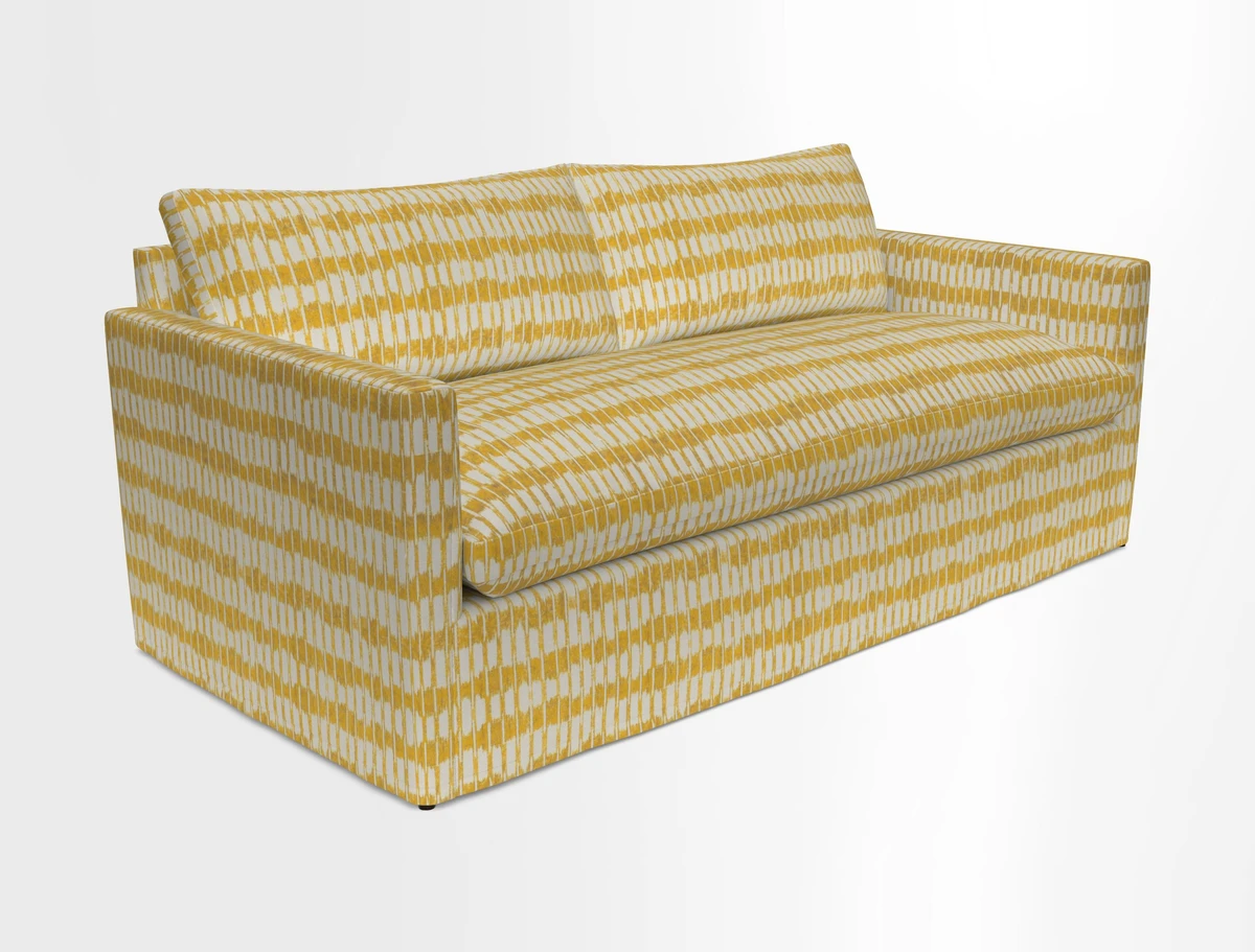 Heyshott 3 Seater Sofa in Two Tone Plain Biscuit. Loose cover option available