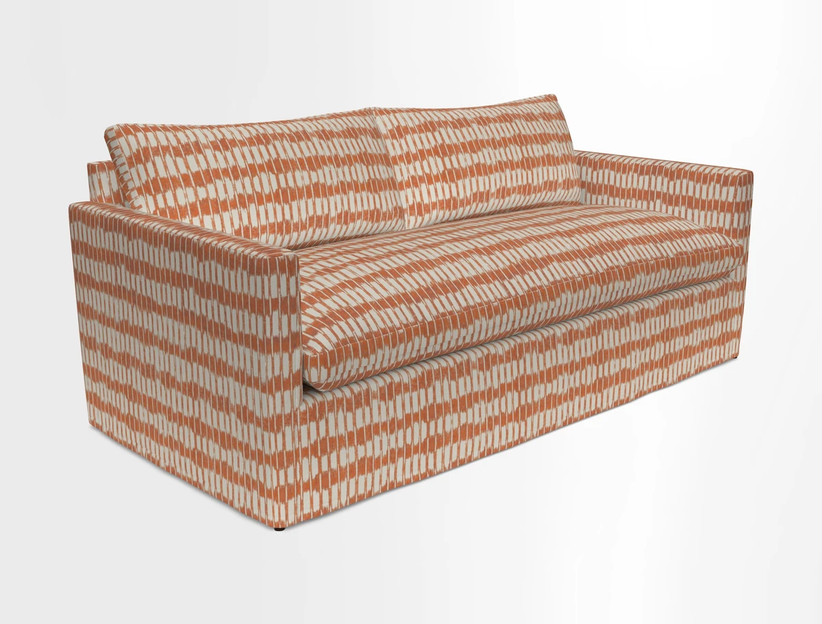 Heyshott 3 Seater Sofa in Two Tone Plain Biscuit. Loose cover option available