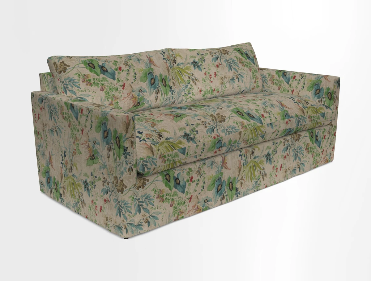 Heyshott 3 Seater Sofa in Two Tone Plain Biscuit. Loose cover option available