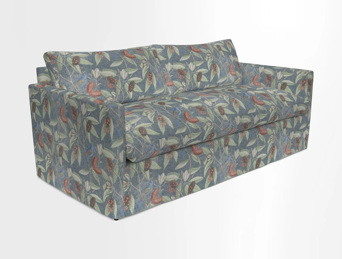 Heyshott 3 Seater Sofa in Two Tone Plain Biscuit. Loose cover option available