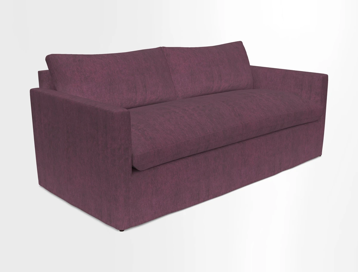 Heyshott 3 Seater Sofa in Two Tone Plain Biscuit. Loose cover option available