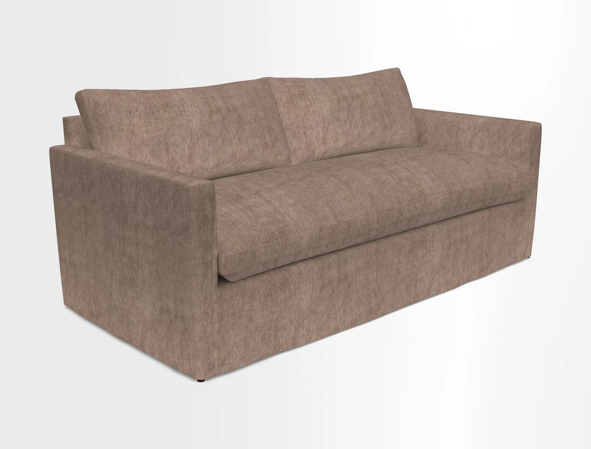 Heyshott 3 Seater Sofa in Two Tone Plain Biscuit. Loose cover option available