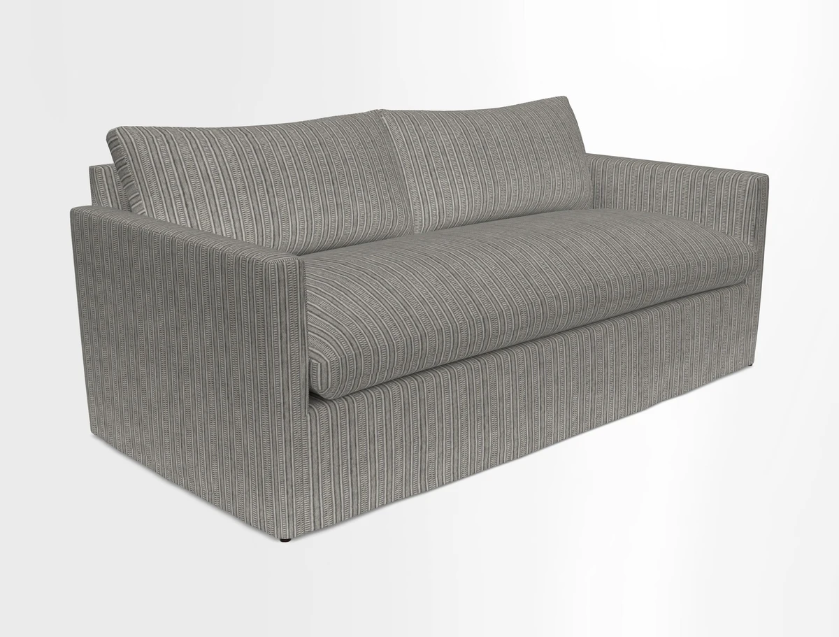Heyshott 3 Seater Sofa in Two Tone Plain Biscuit. Loose cover option available