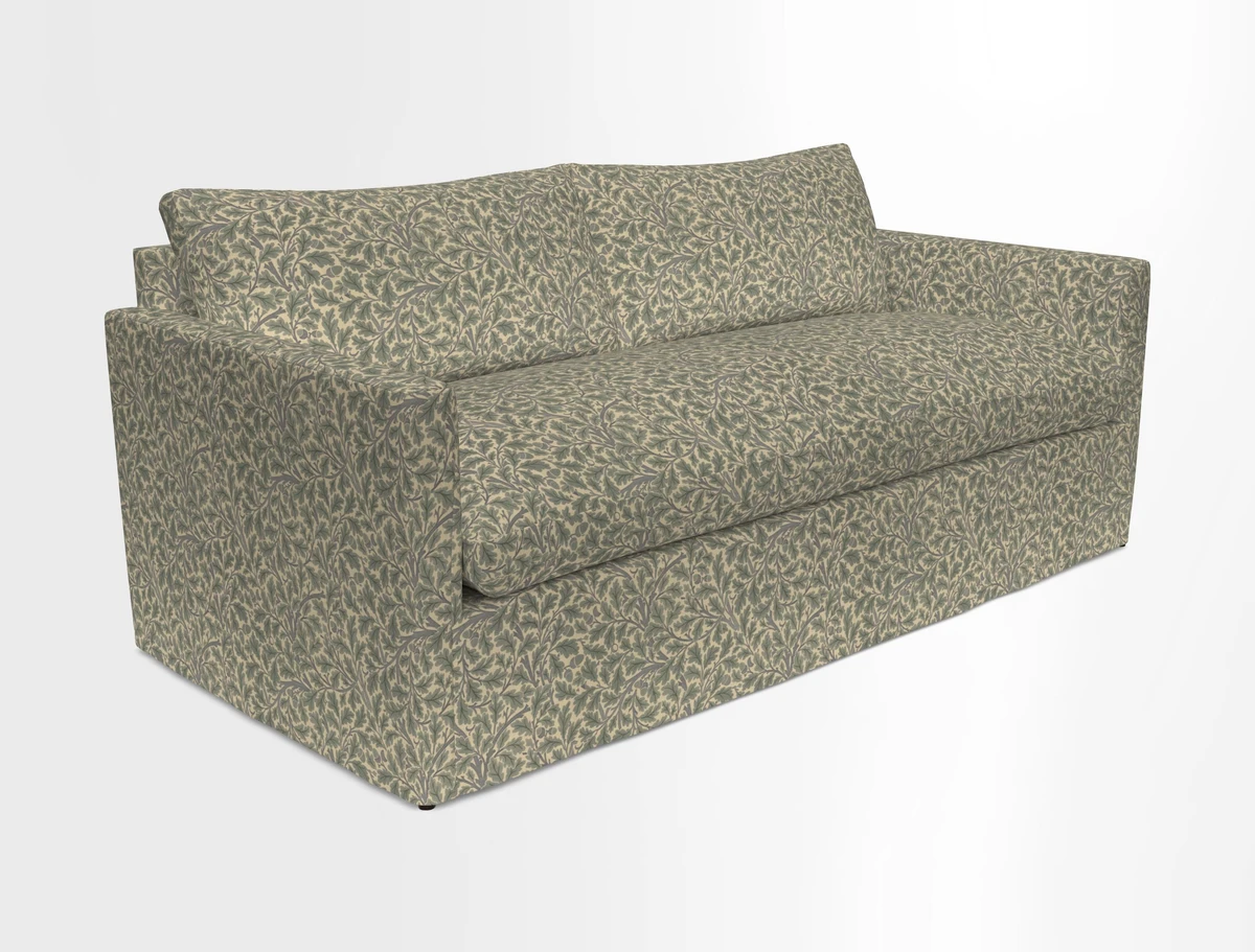 Heyshott 3 Seater Sofa in Two Tone Plain Biscuit. Loose cover option available
