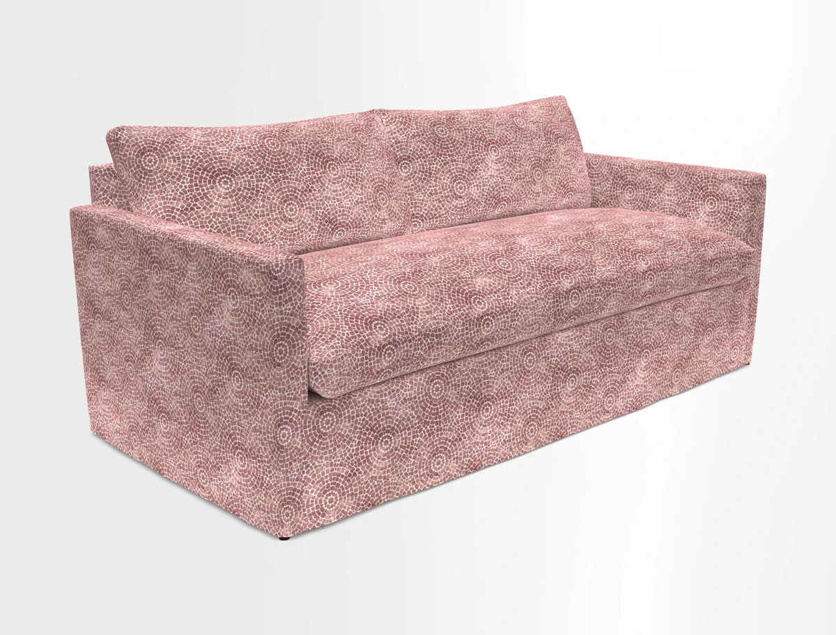 Heyshott 3 Seater Sofa in Two Tone Plain Biscuit. Loose cover option available