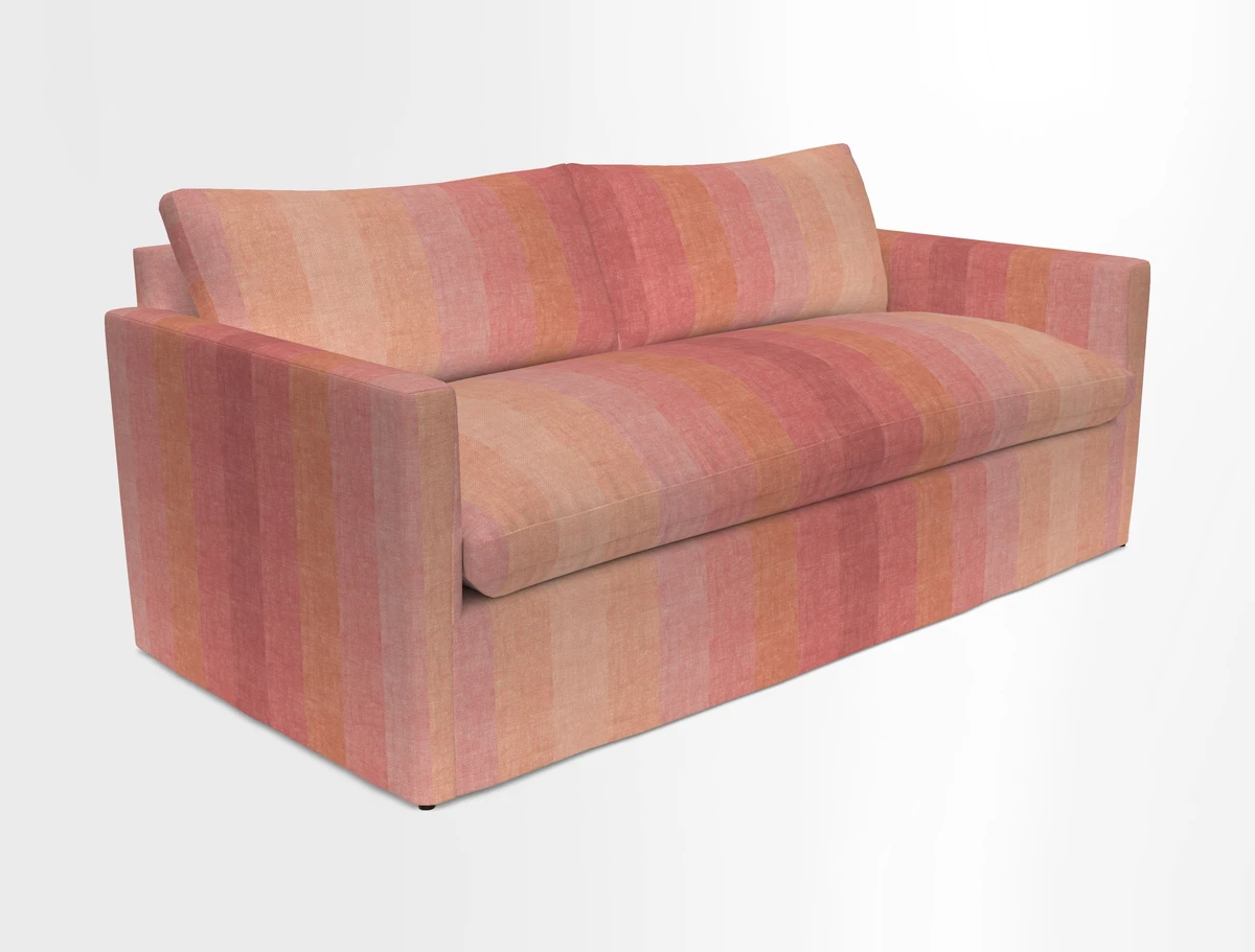 Heyshott 3 Seater Sofa in Two Tone Plain Biscuit. Loose cover option available