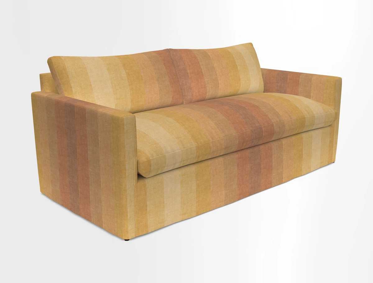 Heyshott 3 Seater Sofa in Two Tone Plain Biscuit. Loose cover option available