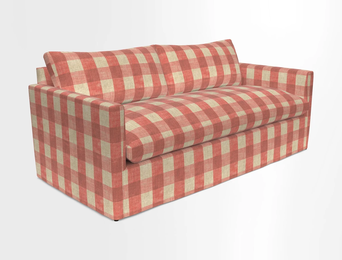 Heyshott 3 Seater Sofa in Two Tone Plain Biscuit. Loose cover option available