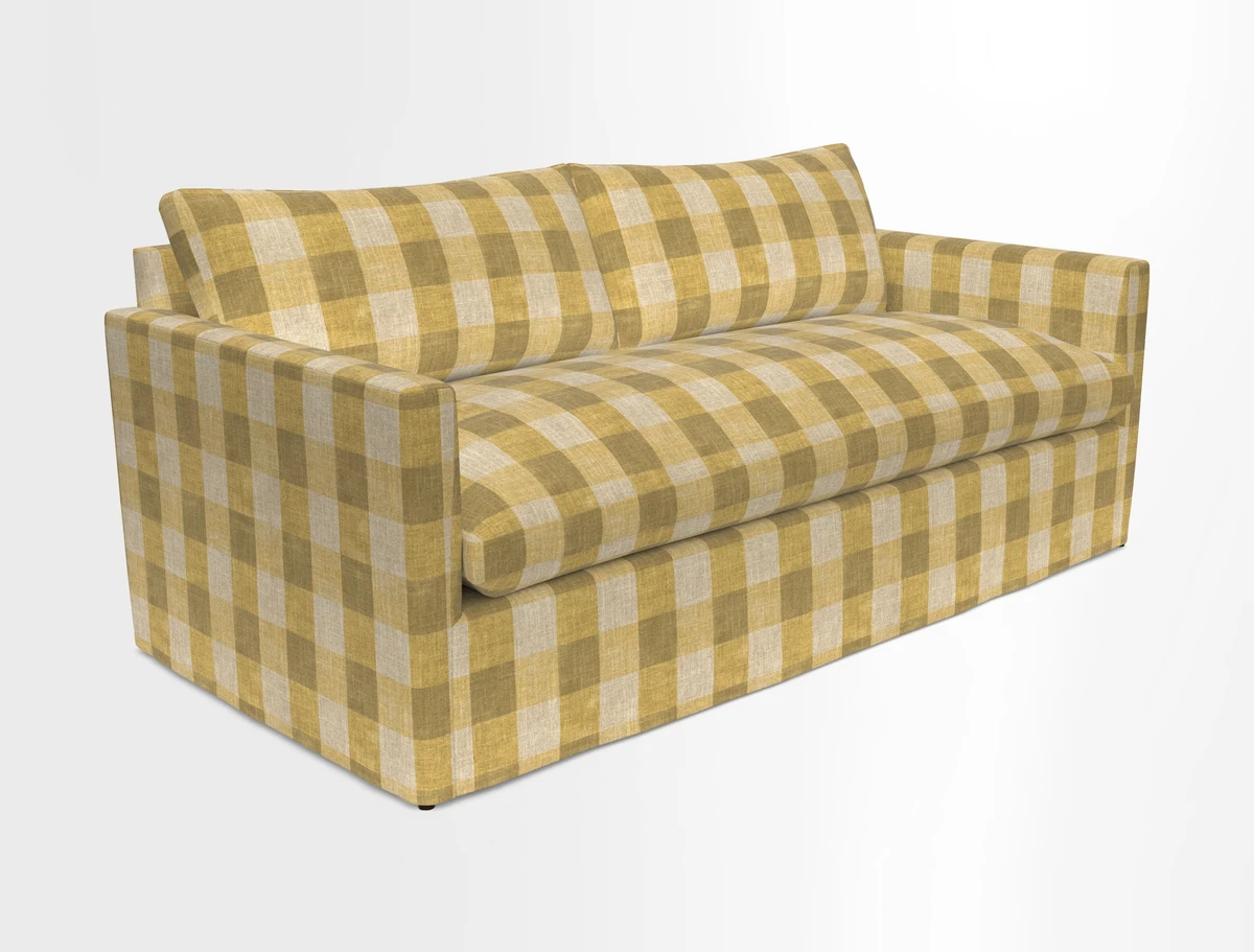 Heyshott 3 Seater Sofa in Two Tone Plain Biscuit. Loose cover option available