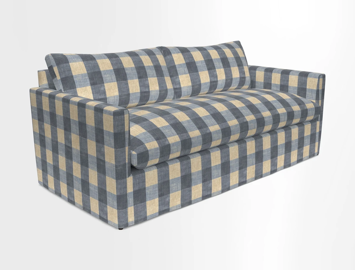Heyshott 3 Seater Sofa in Two Tone Plain Biscuit. Loose cover option available