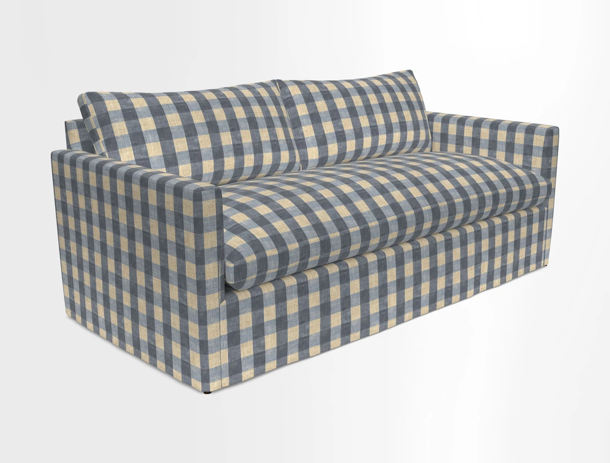 Heyshott 3 Seater Sofa in Two Tone Plain Biscuit. Loose cover option available