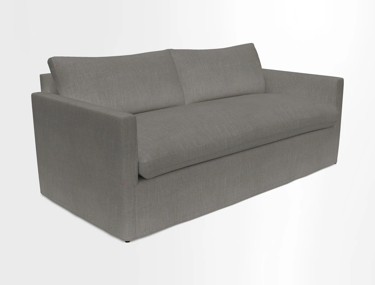 Heyshott 3 Seater Sofa in Two Tone Plain Biscuit. Loose cover option available