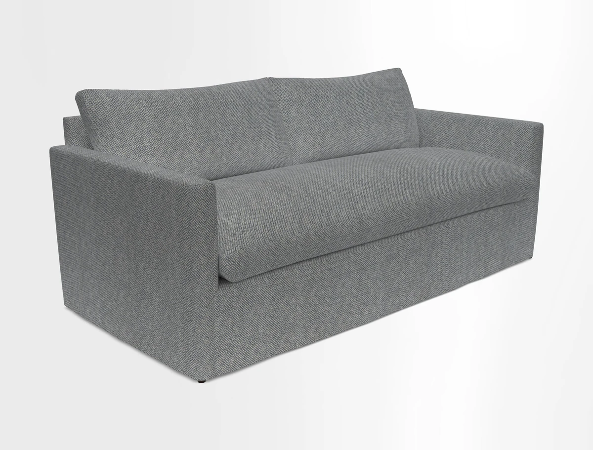 Heyshott 3 Seater Sofa in Two Tone Plain Biscuit. Loose cover option available