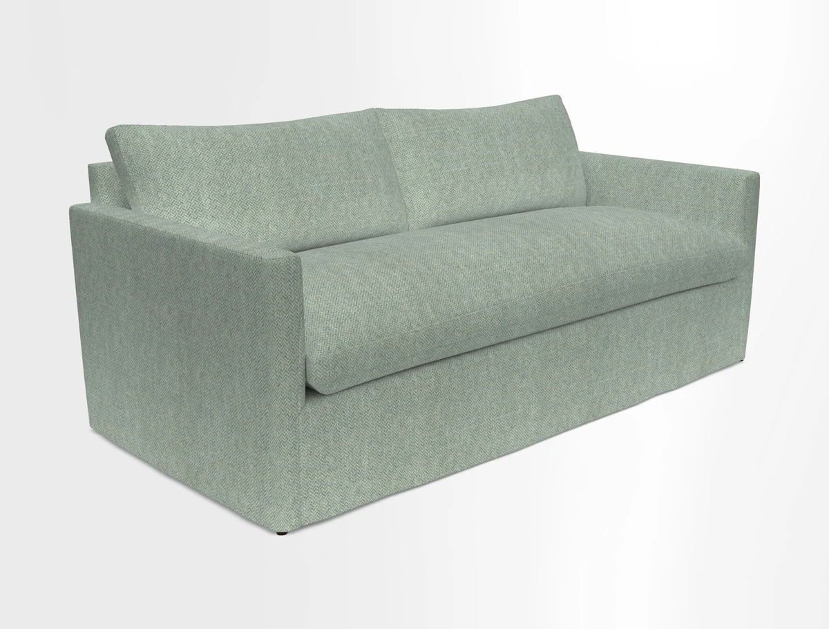 Heyshott 3 Seater Sofa in Two Tone Plain Biscuit. Loose cover option available