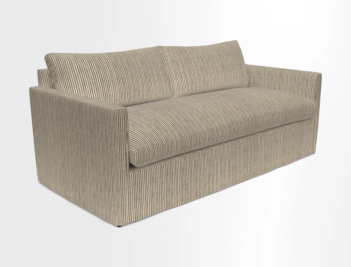 Heyshott 3 Seater Sofa in Two Tone Plain Biscuit. Loose cover option available