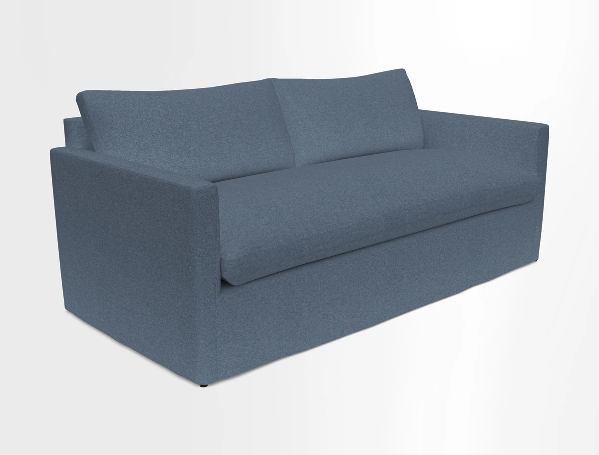Heyshott 3 Seater Sofa in Two Tone Plain Biscuit. Loose cover option available