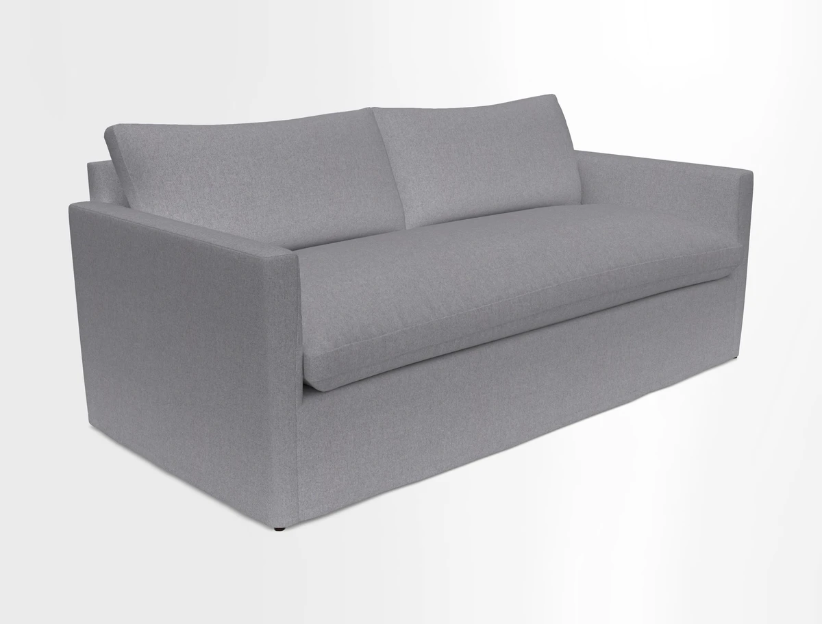 Heyshott 3 Seater Sofa in Two Tone Plain Biscuit. Loose cover option available