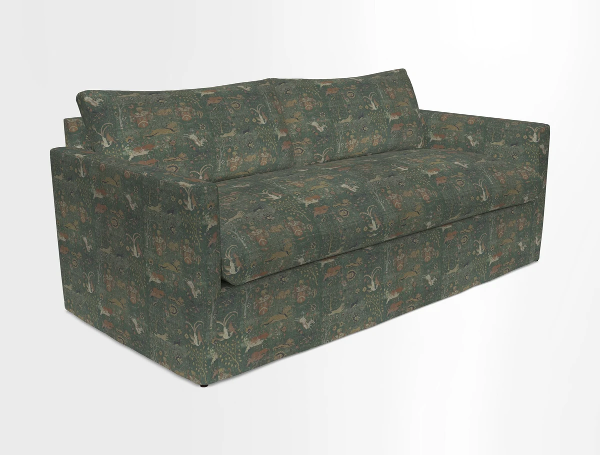 Heyshott 3 Seater Sofa in Two Tone Plain Biscuit. Loose cover option available
