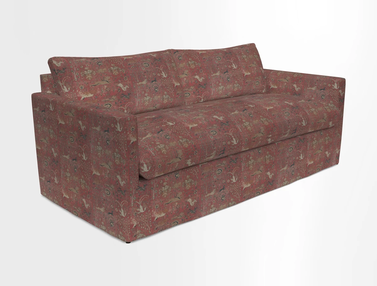 Heyshott 3 Seater Sofa in Two Tone Plain Biscuit. Loose cover option available