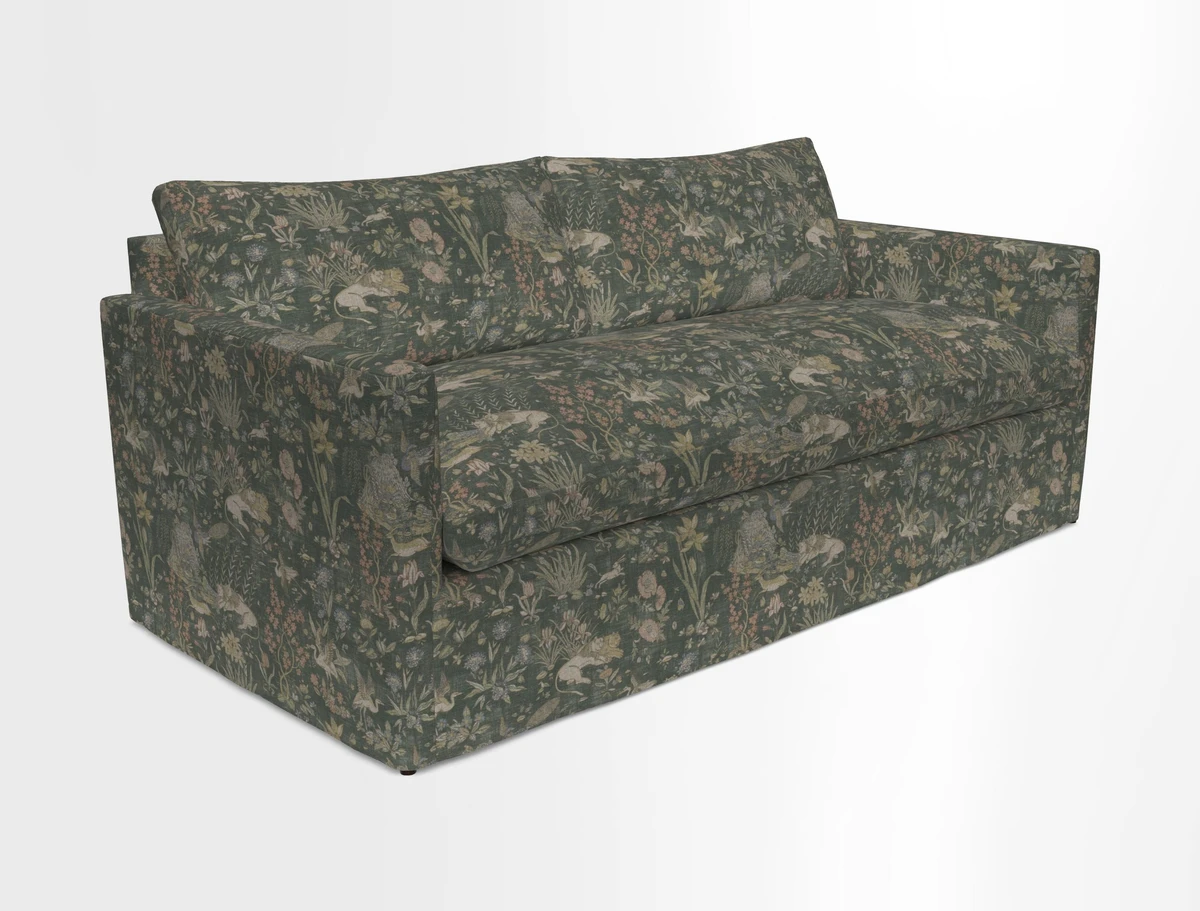 Heyshott 3 Seater Sofa in Two Tone Plain Biscuit. Loose cover option available