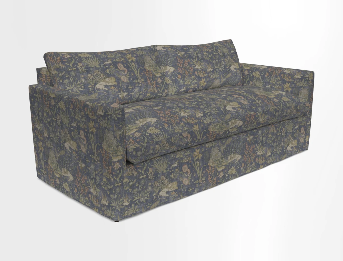 Heyshott 3 Seater Sofa in Two Tone Plain Biscuit. Loose cover option available