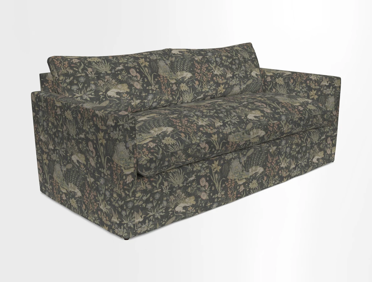 Heyshott 3 Seater Sofa in Two Tone Plain Biscuit. Loose cover option available