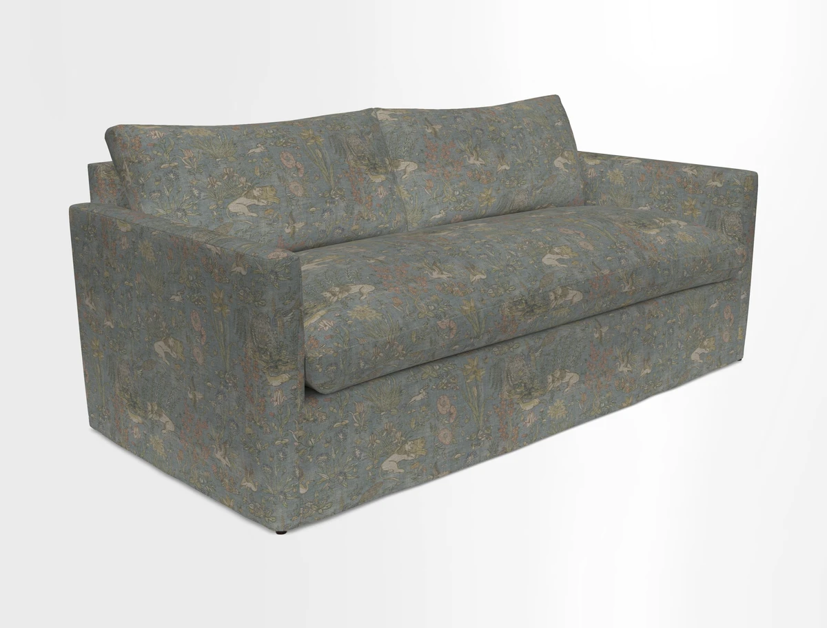 Heyshott 3 Seater Sofa in Two Tone Plain Biscuit. Loose cover option available
