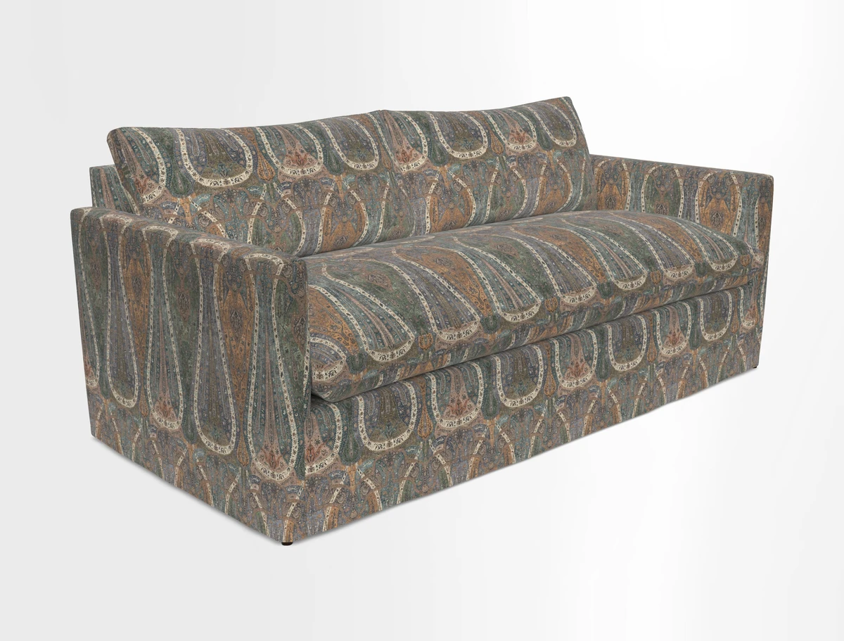 Heyshott 3 Seater Sofa in Two Tone Plain Biscuit. Loose cover option available