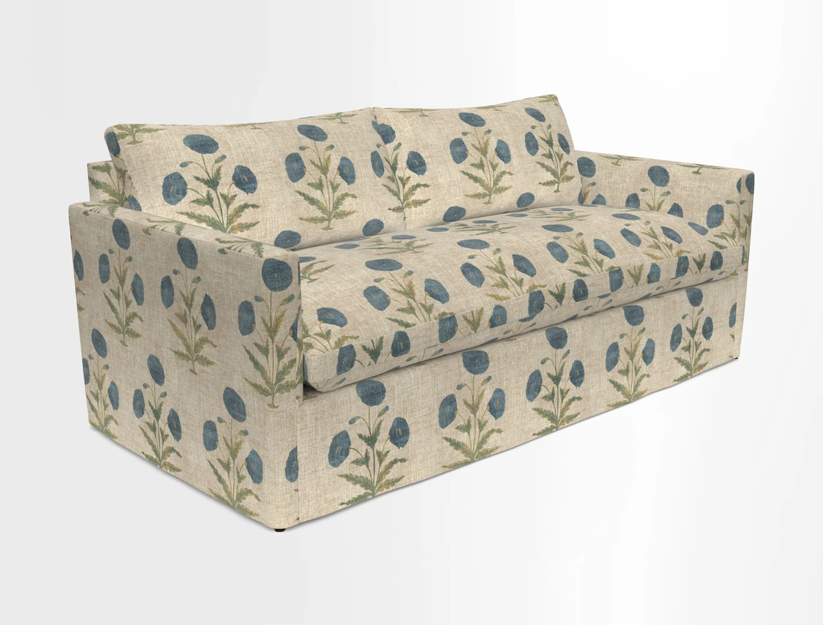 Heyshott 3 Seater Sofa in Two Tone Plain Biscuit. Loose cover option available
