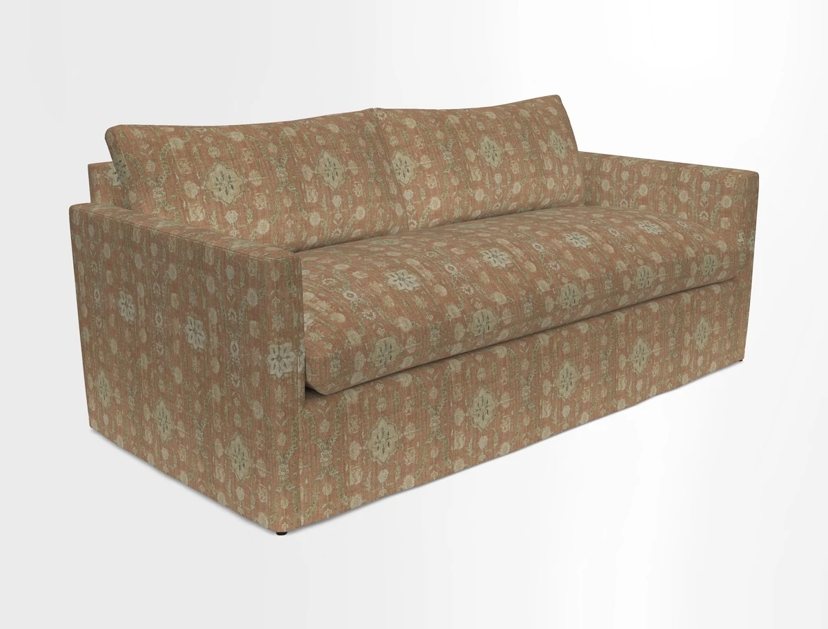 Heyshott 3 Seater Sofa in Two Tone Plain Biscuit. Loose cover option available
