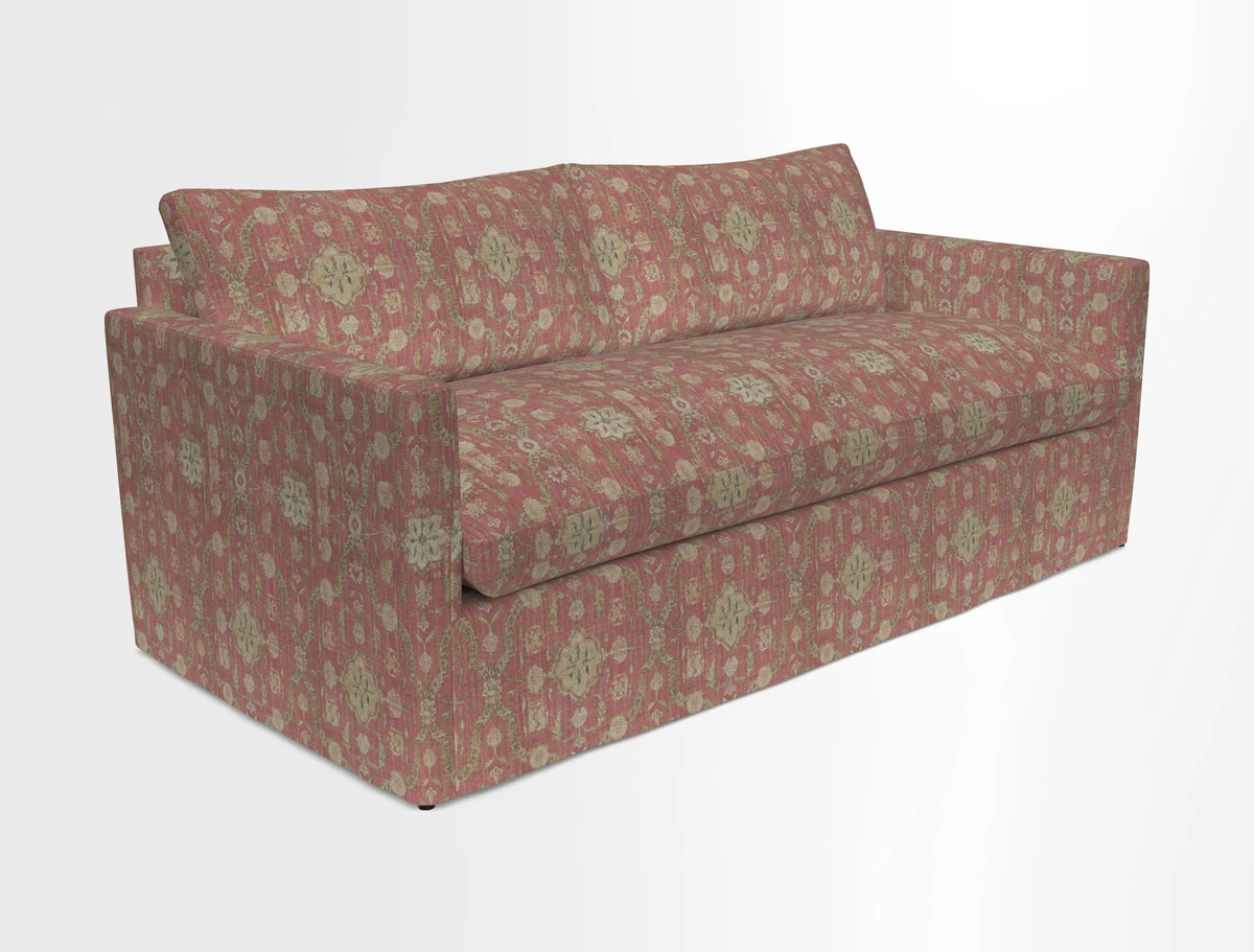 Heyshott 3 Seater Sofa in Two Tone Plain Biscuit. Loose cover option available
