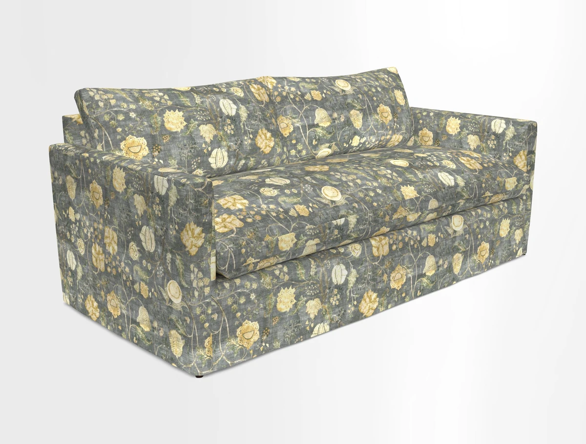 Heyshott 3 Seater Sofa in Two Tone Plain Biscuit. Loose cover option available