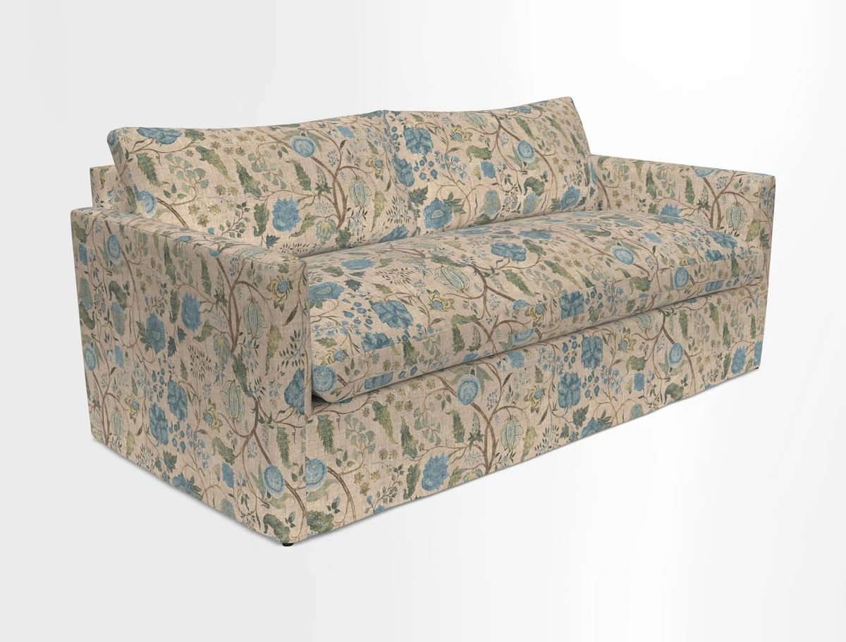 Heyshott 3 Seater Sofa in Two Tone Plain Biscuit. Loose cover option available